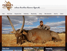 Tablet Screenshot of africahuntingoutfitters.com